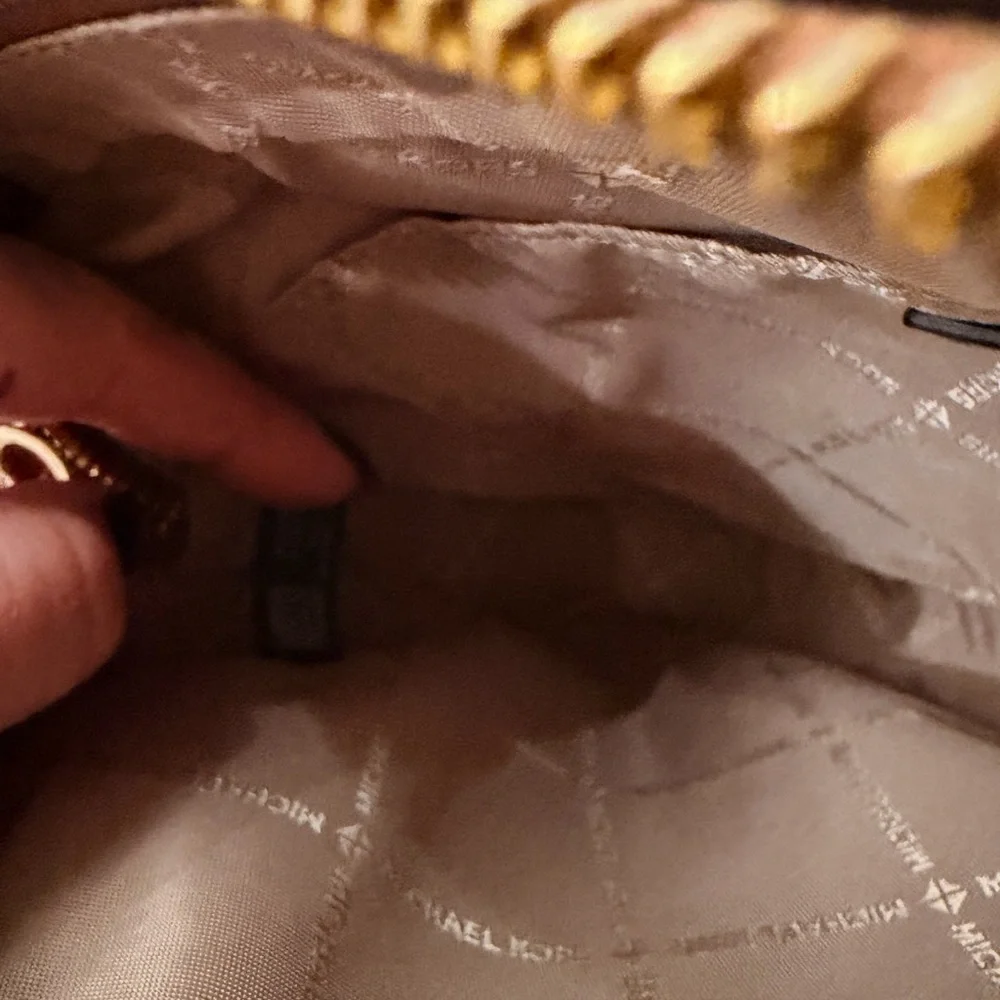 Michael Kors Tan and Brown Logo Crossbody Bag - Picture 10 of 11